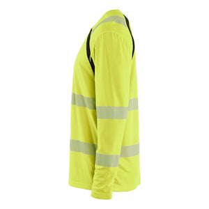 Blaklader BLAKLADER 35991013 Hi Vis UV Protected Long Sleeved T Shirt Hi Vis Reflective Long Sleeve Work T-Shirt MEN - 100% Polyester - 359910133399_CL