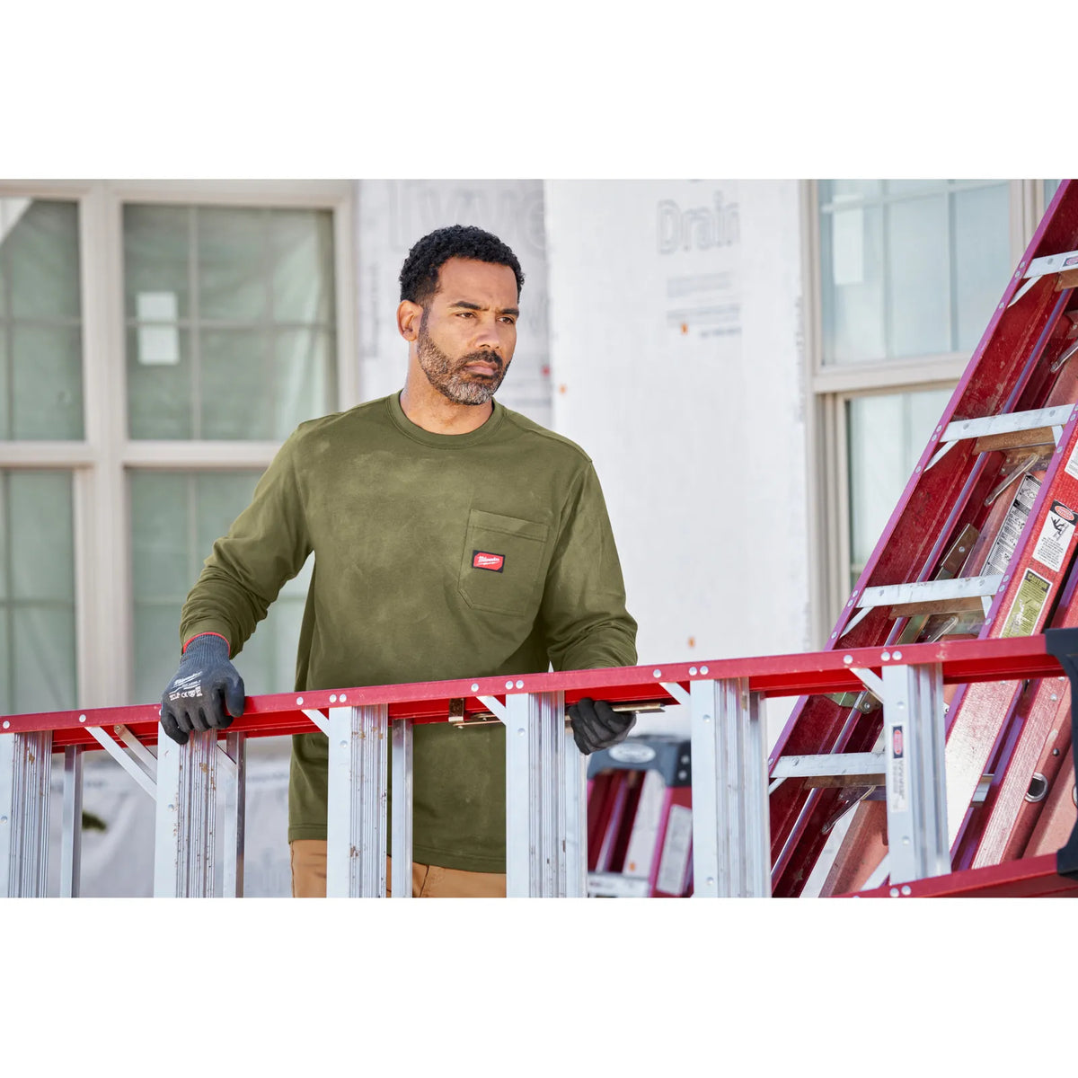 Milwaukee Long Sleeve Work T-Shirt WT LS - Green