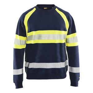 Blaklader BLAKLADER 33591158 Hi Vis Sweater Hi Vis Reflective Work Sweatshirt MEN - 100% Cotton - 335911588933_CF