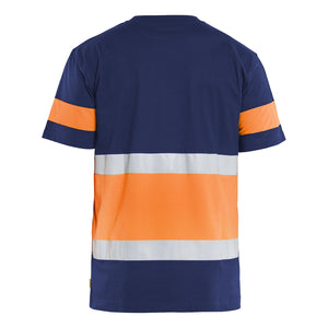 Blaklader BLAKLADER 33871030 Hi Vis T shirt Hi Vis Reflective Short Sleeve Work T-Shirt MEN - 100% Cotton - 338710308853_2