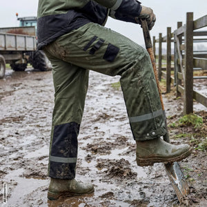 ELKA Rainwear - Working Xtreme Recycled Heavy Duty Overtrousers - Olive/Black