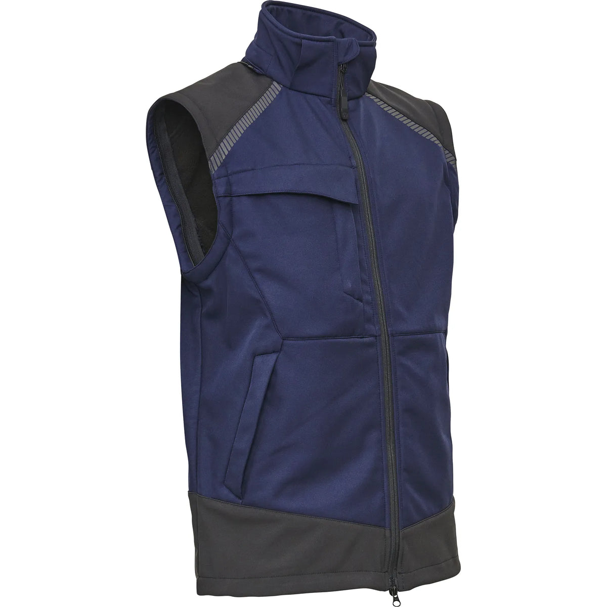 ELKA Rainwear - Working Xtreme Softshell Jacket with detachable sleeves - Navy/Black