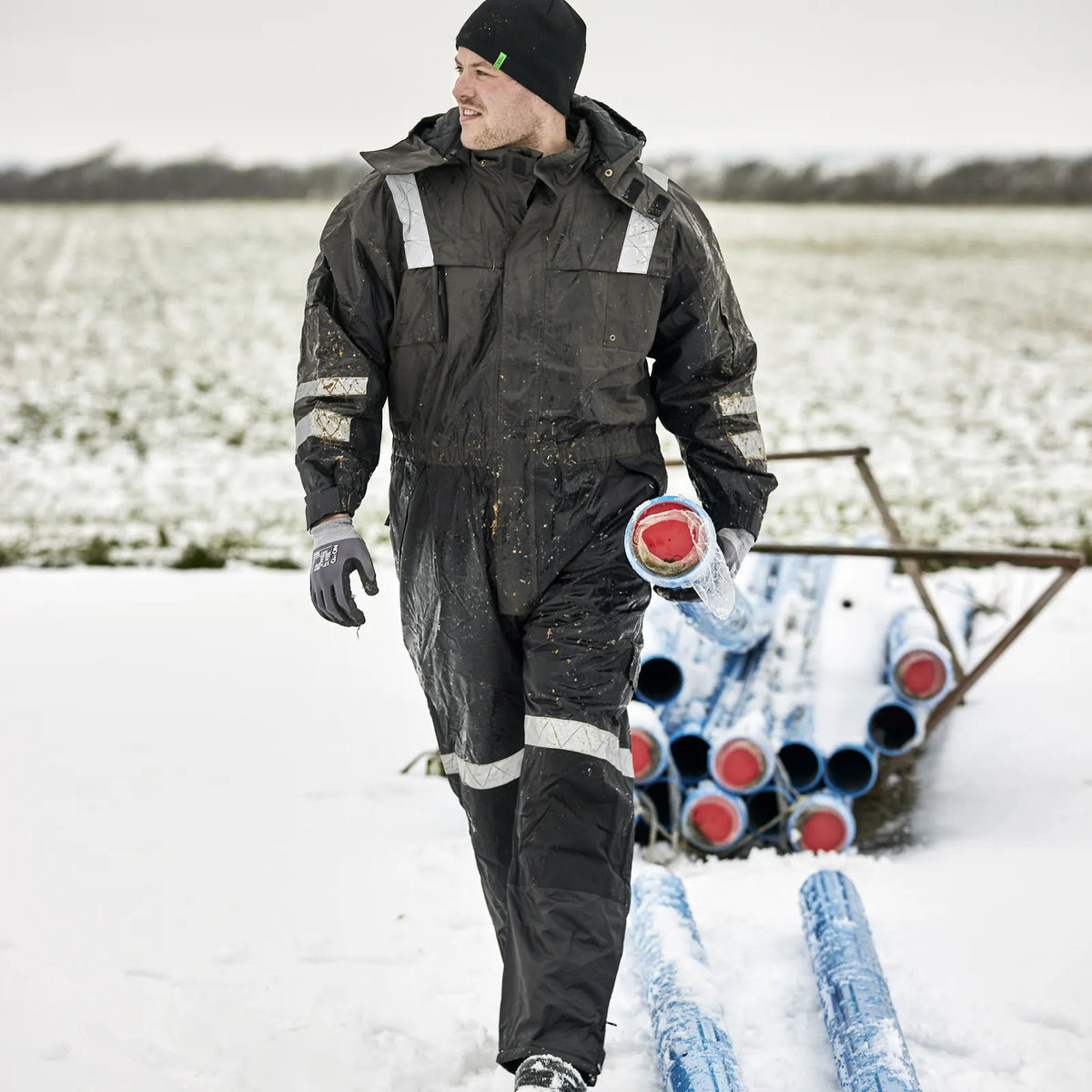 ELKA Rainwear - Working Xtreme Winter Thermal Coverall - Grey/Black