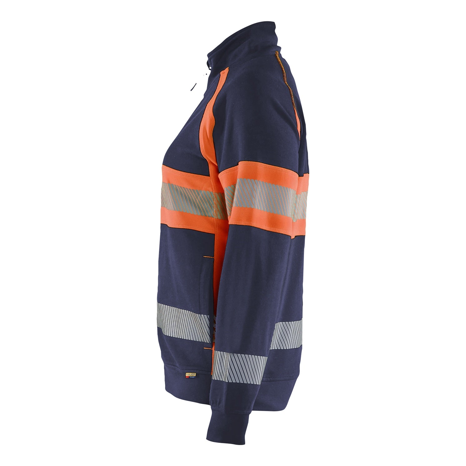 Blaklader BLAKLADER 35051158 Hi Vis Reflective Full-zip Work Sweatshirt WOMEN - 100% Cotton - 350511588953_CL