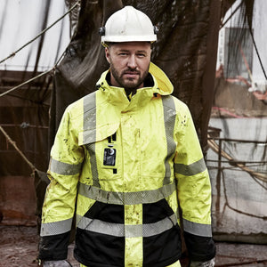 ELKA Rainwear - Visible Xtreme Stretch Jacket - Fluorescent Yellow/Black