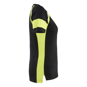 Blaklader BLAKLADER 35241030 Women's T shirt with Hi Vis Hi Vis Reflective Short Sleeve Work T-Shirt WOMEN - 100% Cotton - 352410309933_CR
