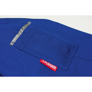 Planam Canvas 320 Waisted Jacket navy/navy - You can quickly access pens, your mobile phone, etc. in the arm pocket with double pen holder.