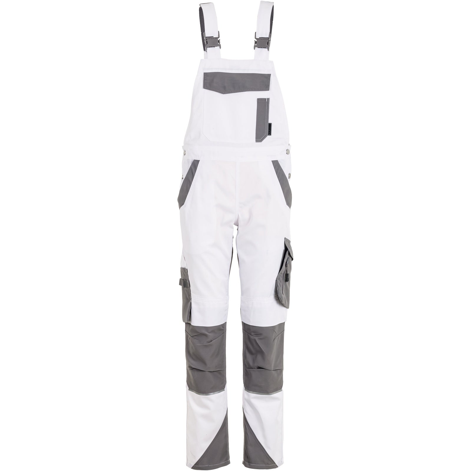 Planam Norit Women's dungarees white/zinc - Main