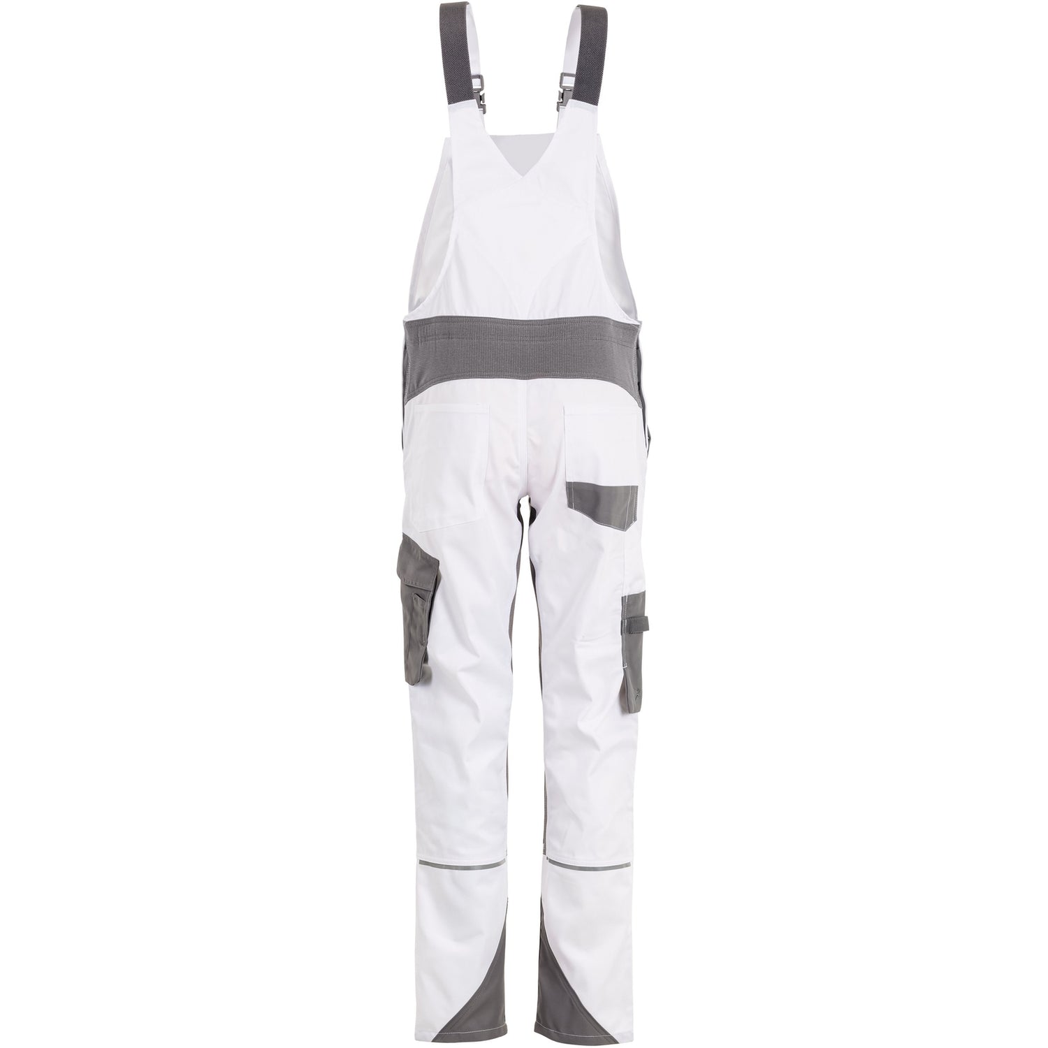 Planam Norit Women's dungarees white/zinc - Model view 2