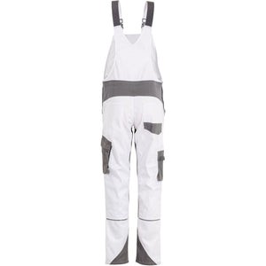 Planam Norit Women's dungarees white/zinc - Model view 2