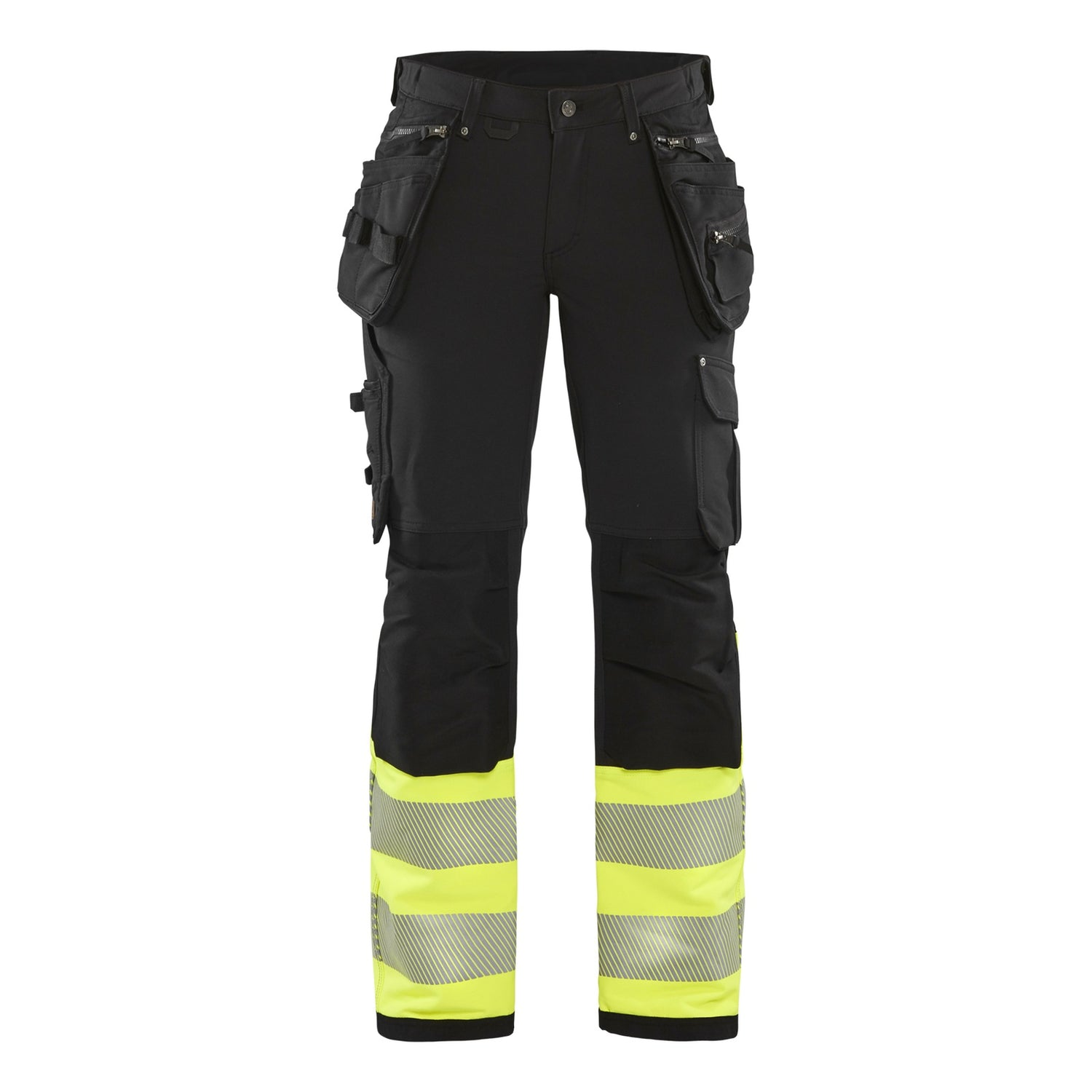 Blaklader BLAKLADER 71931642 | Women's hi vis trouser with 4 way stretch Hi Vis Reflective Work Trousers Women - Water Repellent - 719316429933