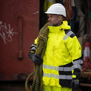 ELKA Rainwear - Visible Xtreme Recycled Jacket - Fluorescent Yellow/Black