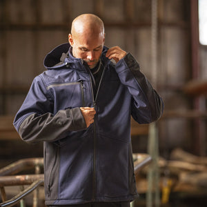 ELKA Rainwear - Working Xtreme Recycled Softshell jacket - Navy/Black