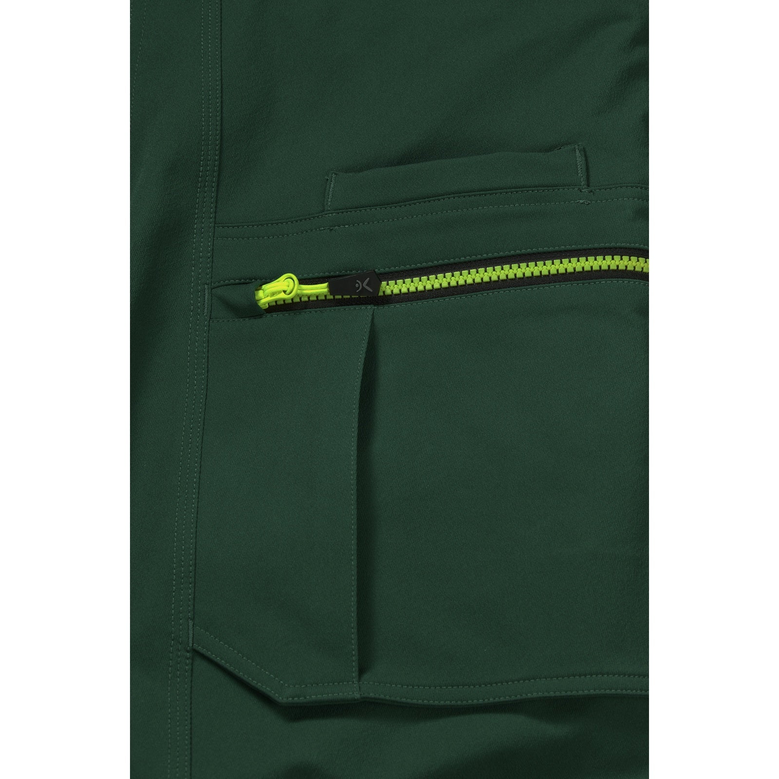 Planam rECOline Bibpant black/black - The large pocket on the thigh provides plenty of storage space and allows quick access.