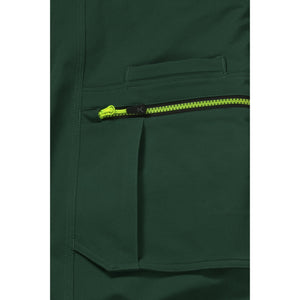 Planam rECOline Bibpant black/black - The large pocket on the thigh provides plenty of storage space and allows quick access.