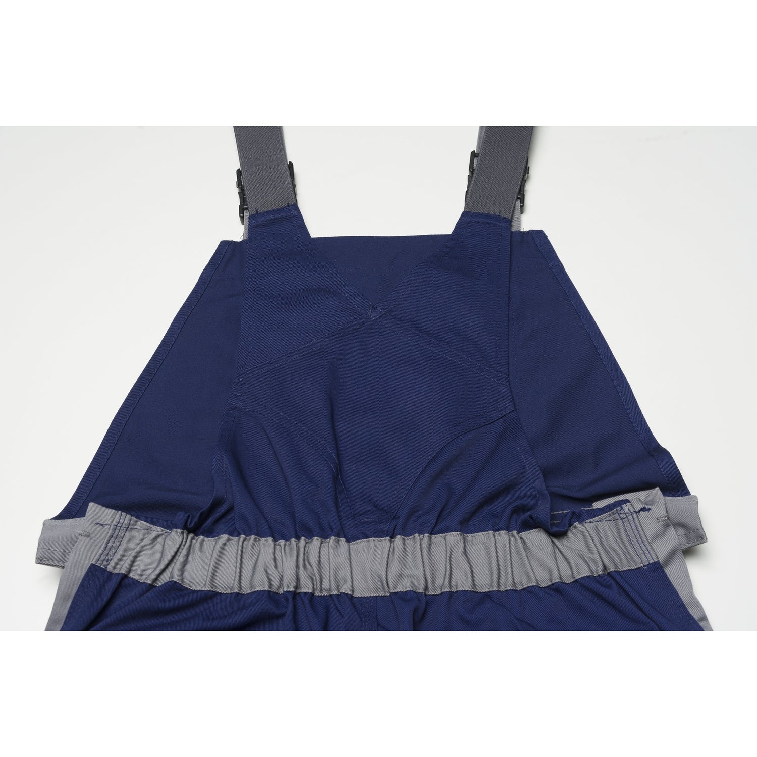 Planam Visline Dungarees zinc/orange/slate - The high back with braces allows you to feel safe and comfortable, no matter how much you’re moving around at work.