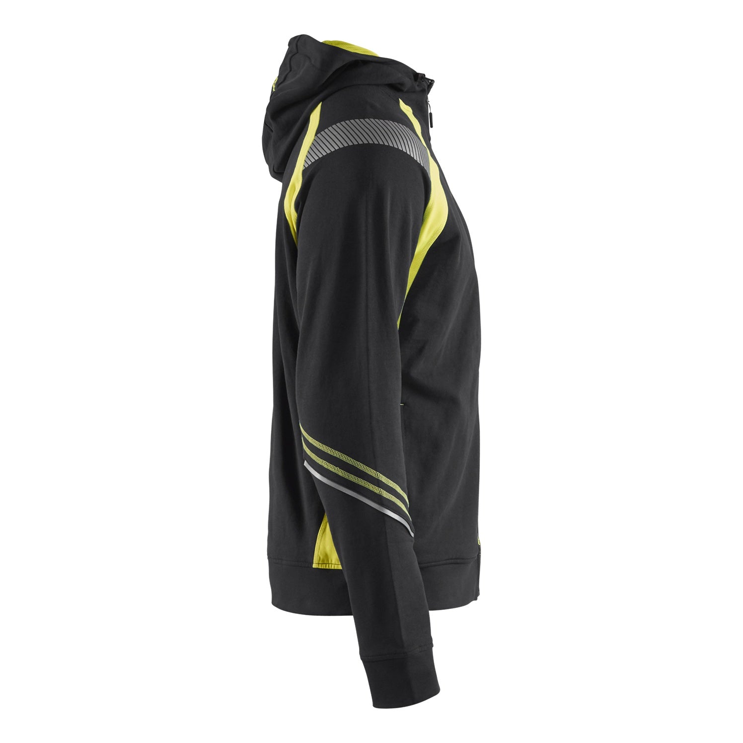 Blaklader BLAKLADER 34331158 Hoodie with Full Zip Hi Vis Reflective Hoodie Work Sweatshirt MEN - 100% Cotton - 343311589933_CR