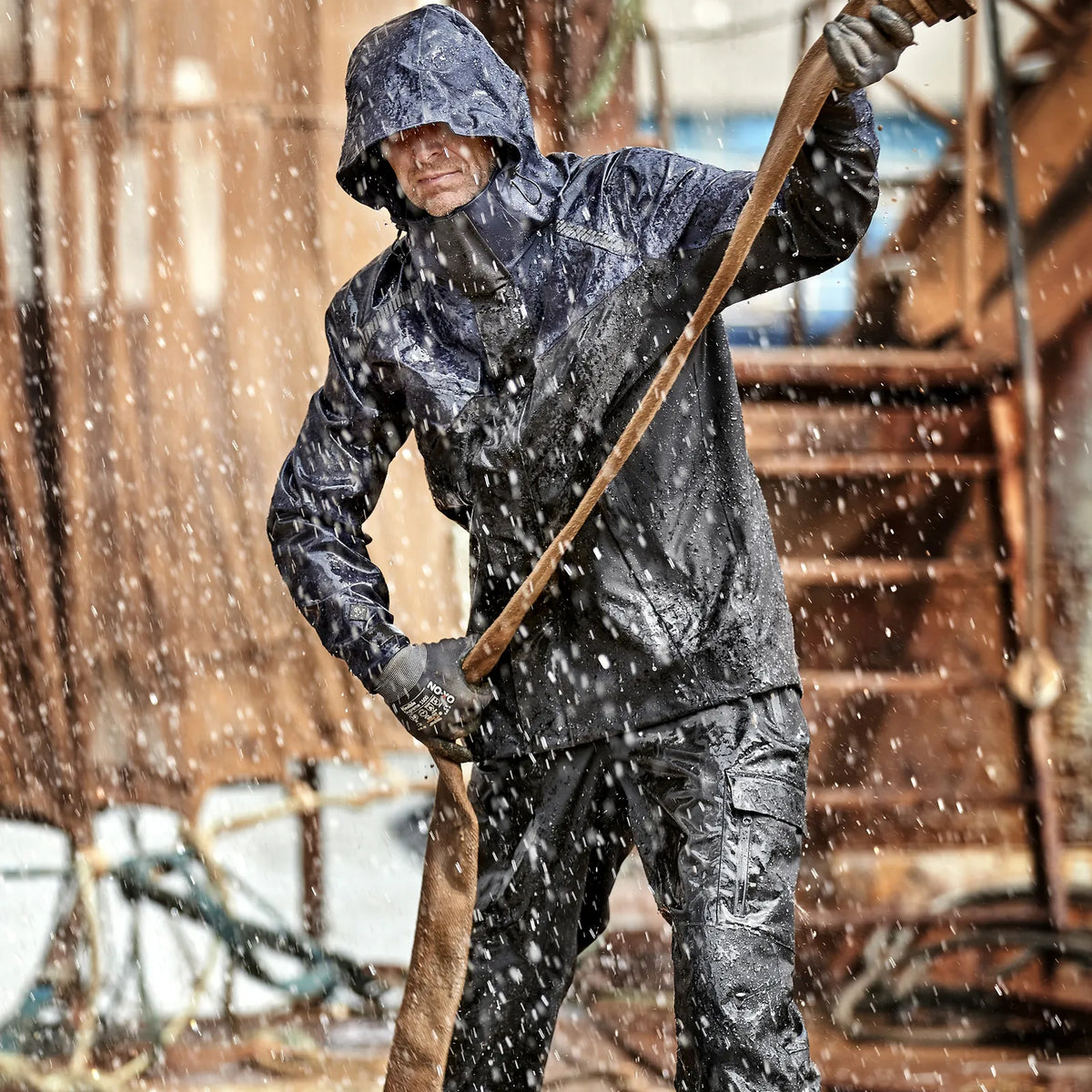 ELKA Rainwear - Working Xtreme Stretch 3 layer Jacket - Navy/Black