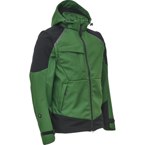 ELKA Rainwear - Working Xtreme Softshell Jacket with detachable sleeves - Green/Black
