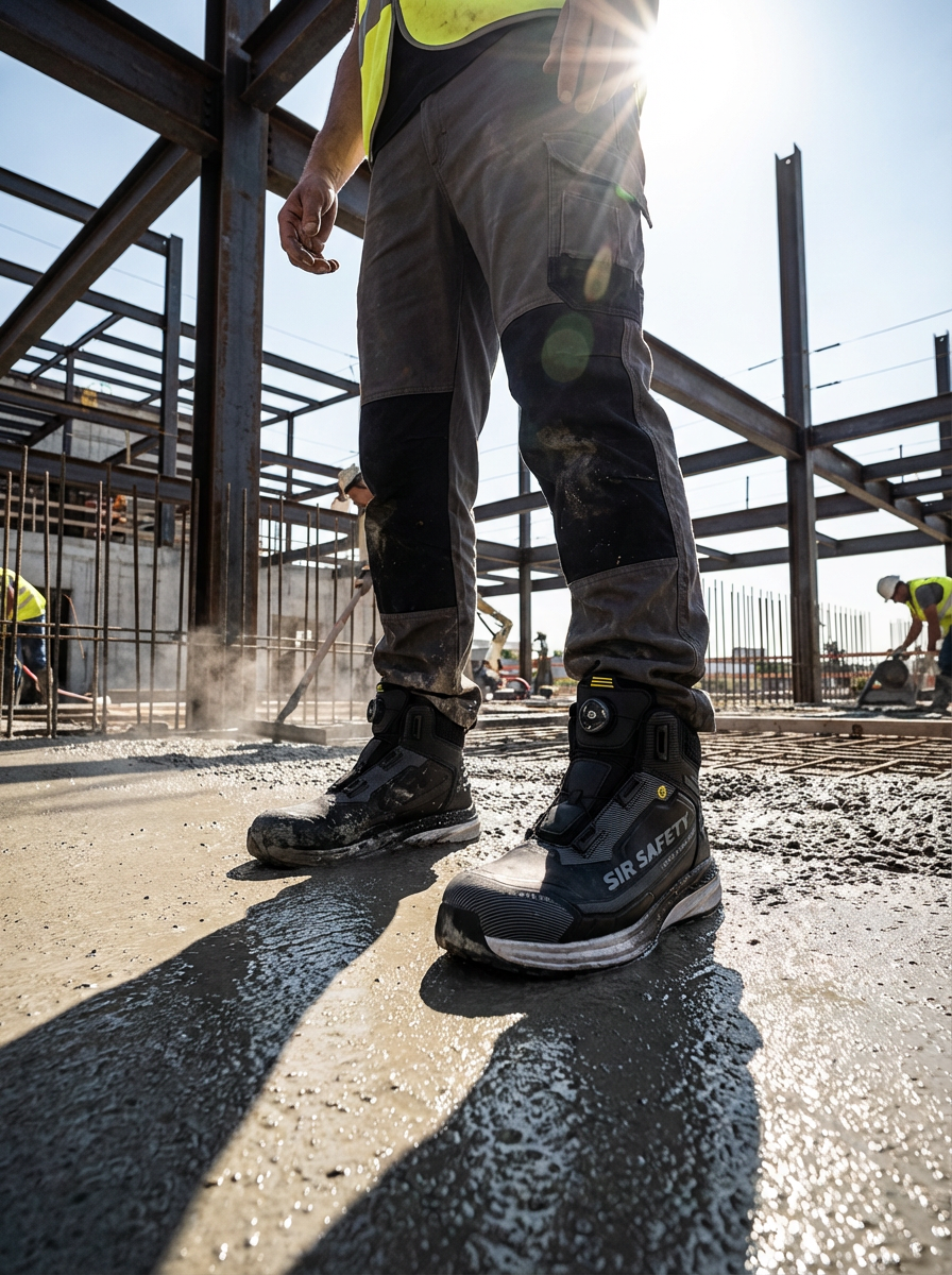 SIR SAFETY FESTIVAL Safety Boots S7S MEN Work Shoe - Nano Fiberglass Toe & NWT Midsole - MB3232Z9 - MB3232Z9_INUSE