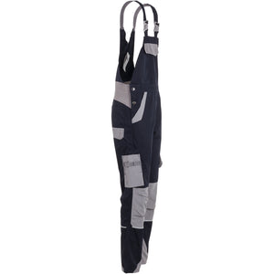 Planam Norit Women's dungarees blackblue/zinc - Model view 3