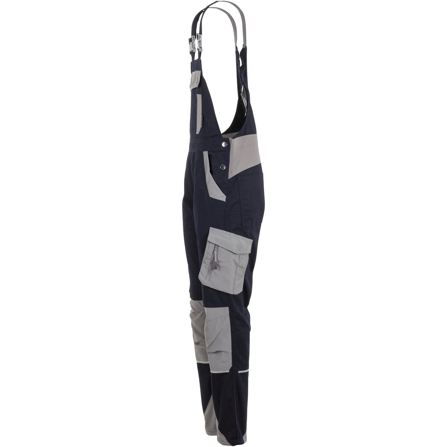 Planam Norit Women's dungarees blackblue/zinc - Model view 4