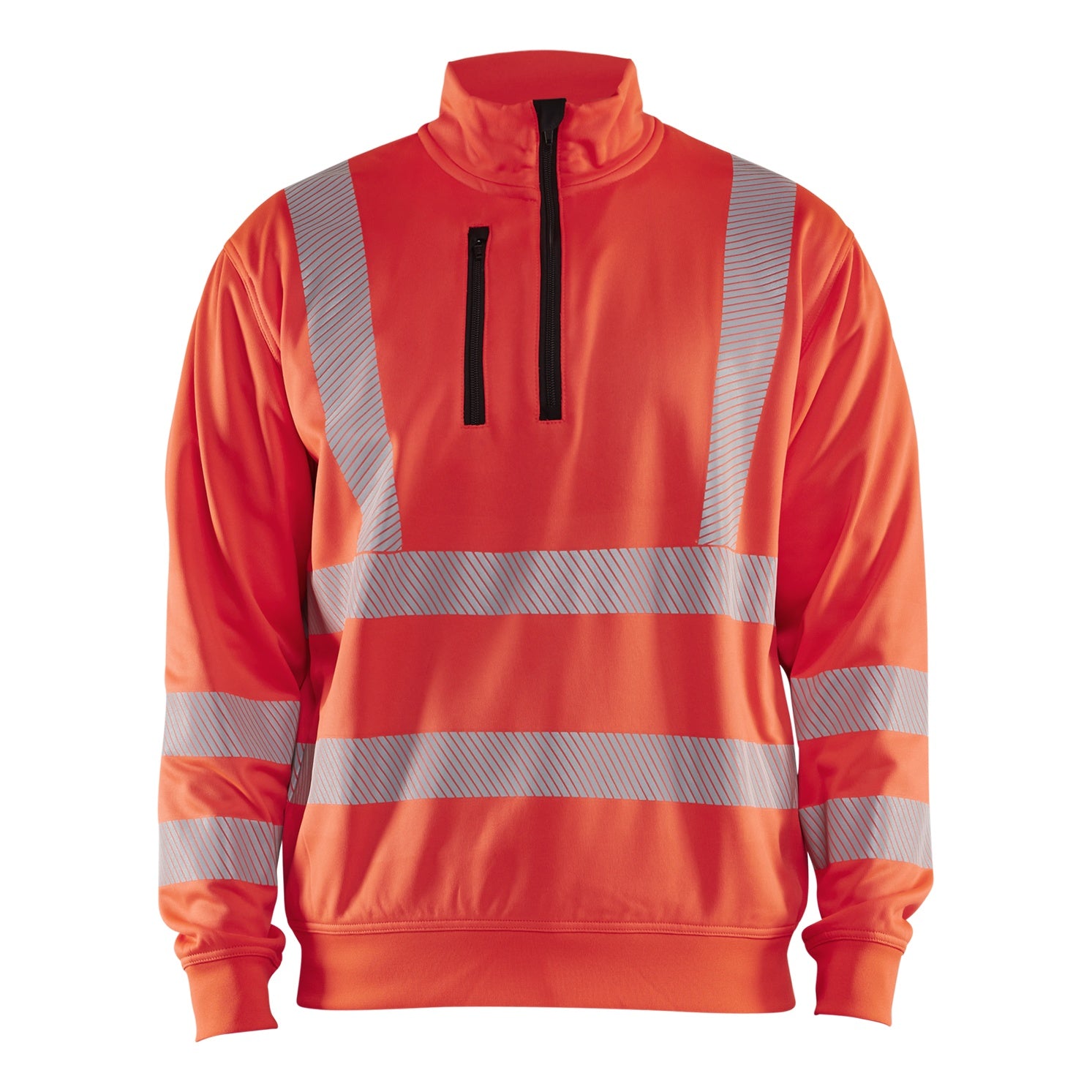 Blaklader BLAKLADER 35642538 Hi Vis Reflective Half-zip Work Sweatshirt MEN - Breathable - 356425385500
