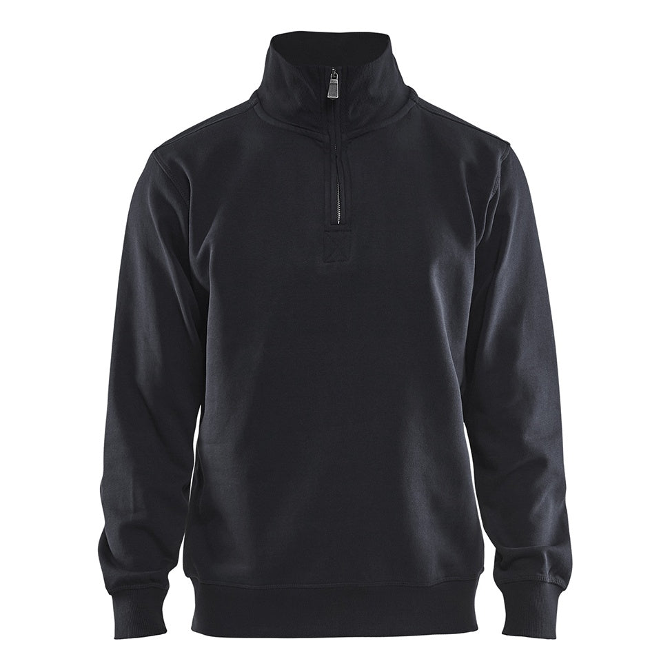 Blaklader BLAKLADER 33651048 Sweatshirt With Collar Half-zip Work Sweatshirt MEN - Brushed Inside - 336510489900