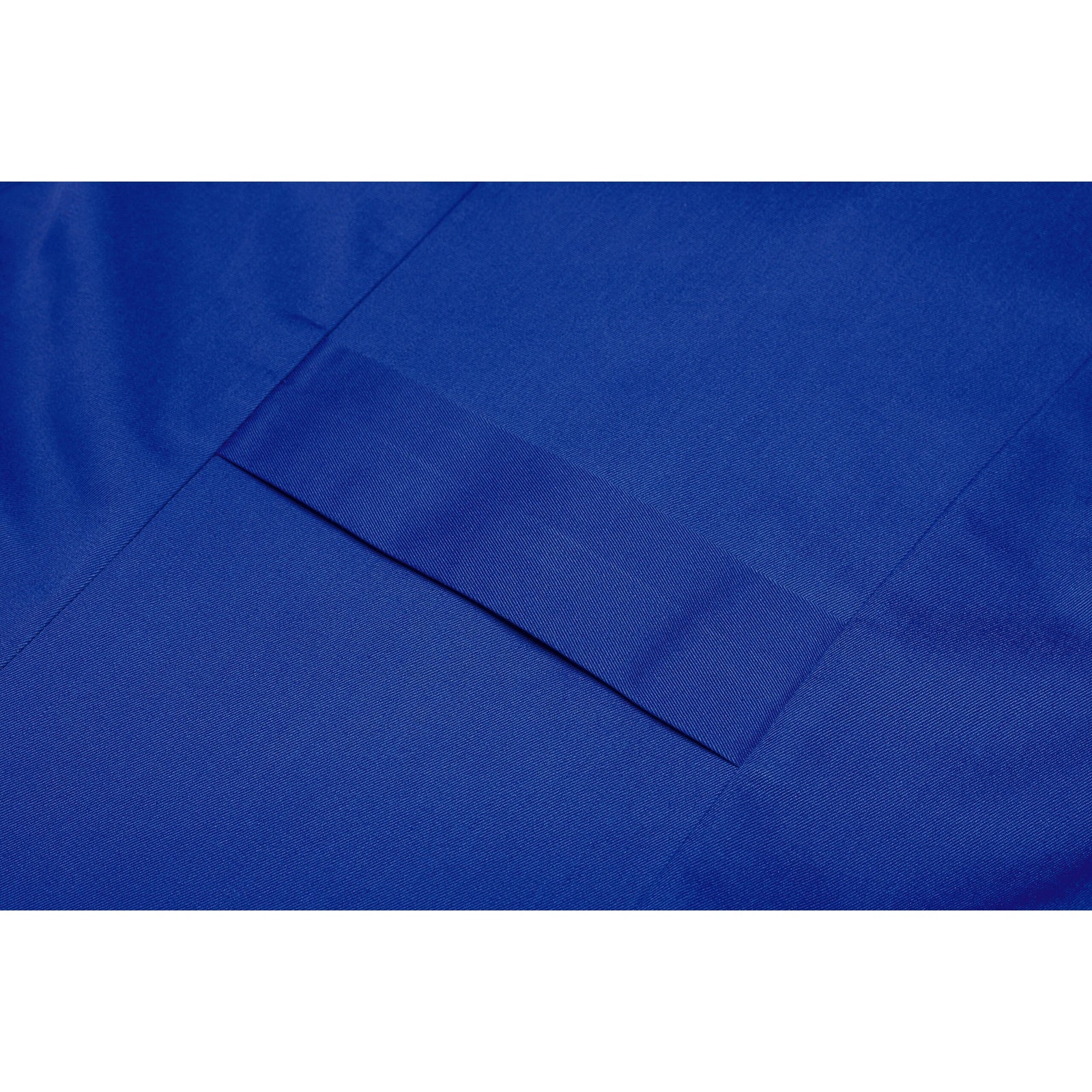 Planam Ladies Coat sleeveless royal blue - The back belt ensures a good fit.