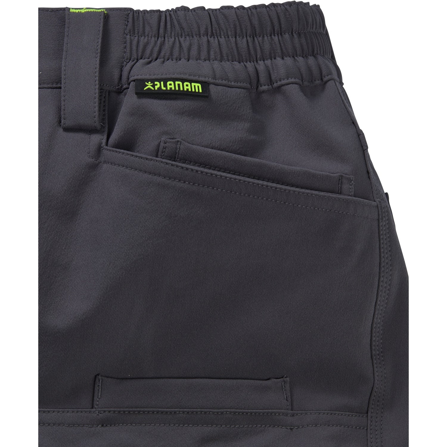 Planam rECOline Trousers black/black - There’s even space for your smartphone in the mobile phone pocket.