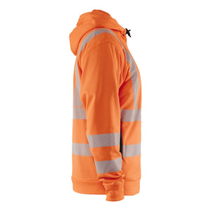 Blaklader BLAKLADER 35652538 Hi Vis Hoodie Full Zip Hi Vis Reflective Hoodie Work Sweatshirt MEN - Breathable - 356525385300_CR