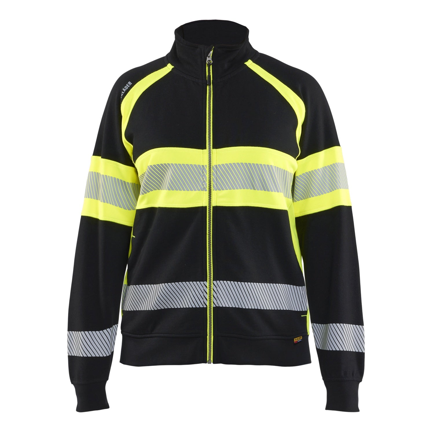 Blaklader BLAKLADER 35051158 Hi Vis Reflective Full-zip Work Sweatshirt WOMEN - 100% Cotton - 350511589933