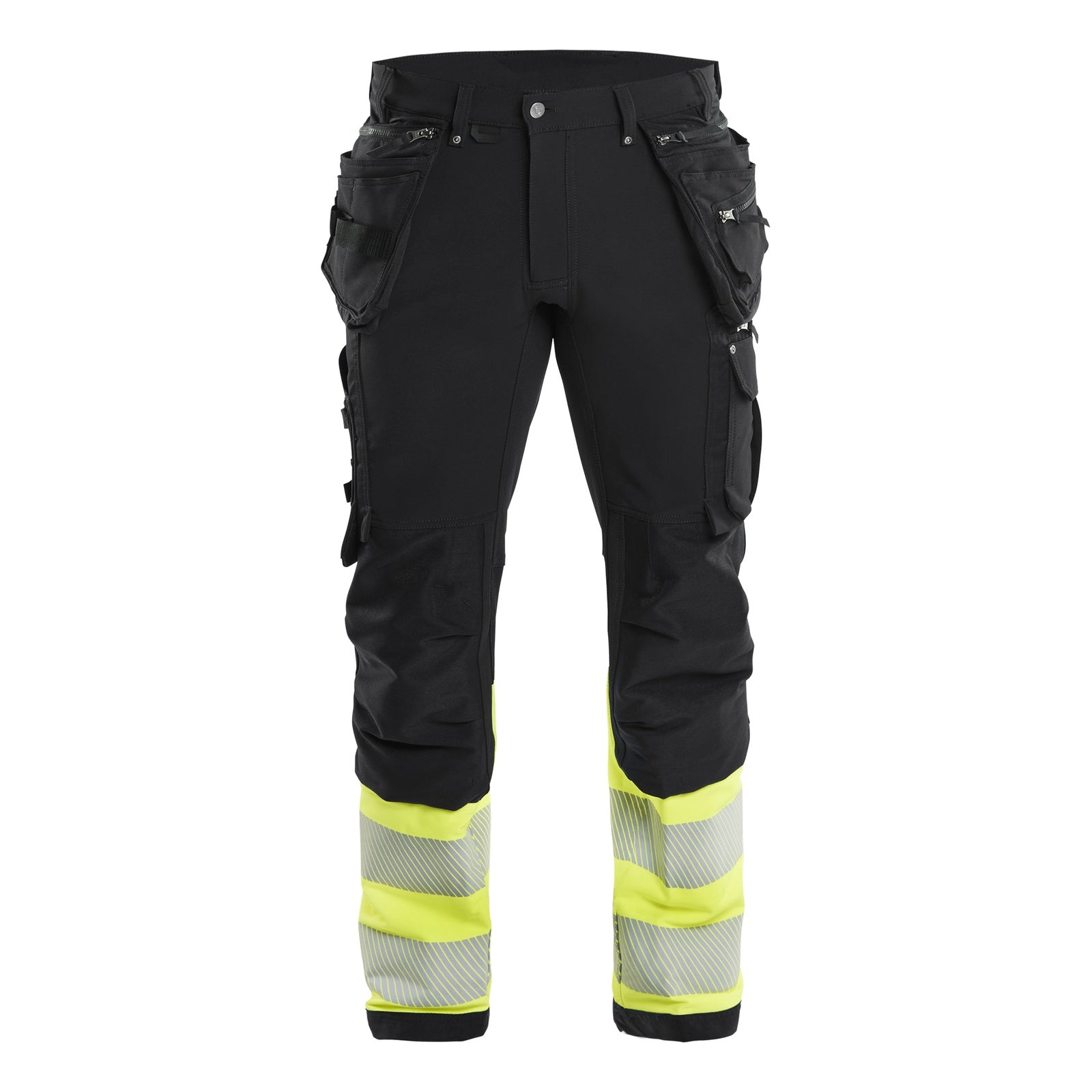 Blaklader BLAKLADER 19931642 Hi Vis 4 way stretch trousers Hi Vis Reflective Work Trousers Men - Water Repellent - 199316429933