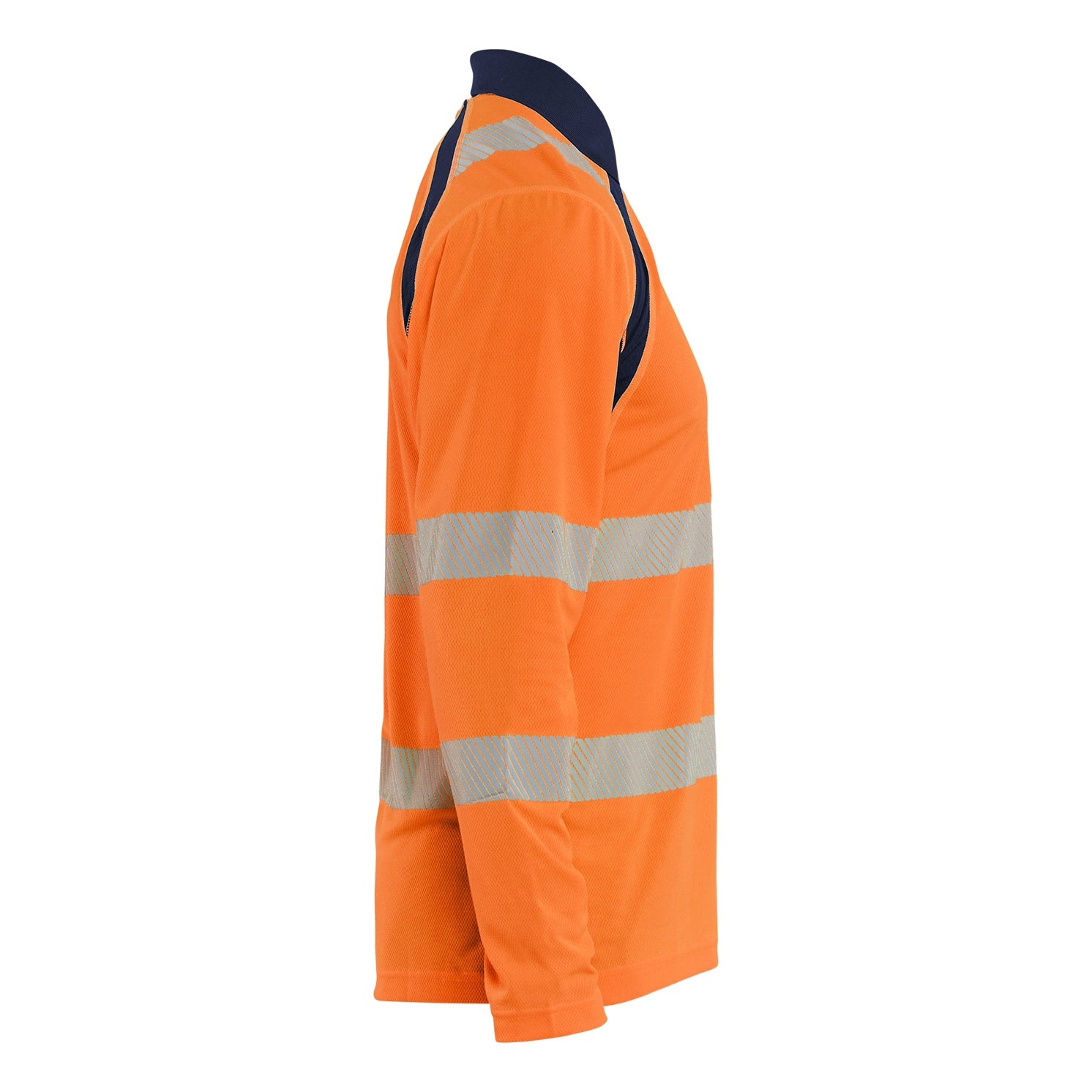 Blaklader BLAKLADER 35981013 UV Protected Long Sleeved Polo Shirt Hi Vis Hi Vis Reflective Long Sleeve Work Polo MEN - 100% Polyester - 359810135389_CR