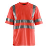 Blaklader BLAKLADER 34131009 Hi Vis T shirt Hi Vis Reflective Short Sleeve Work T-Shirt MEN - 100% Polyester - 341310095500