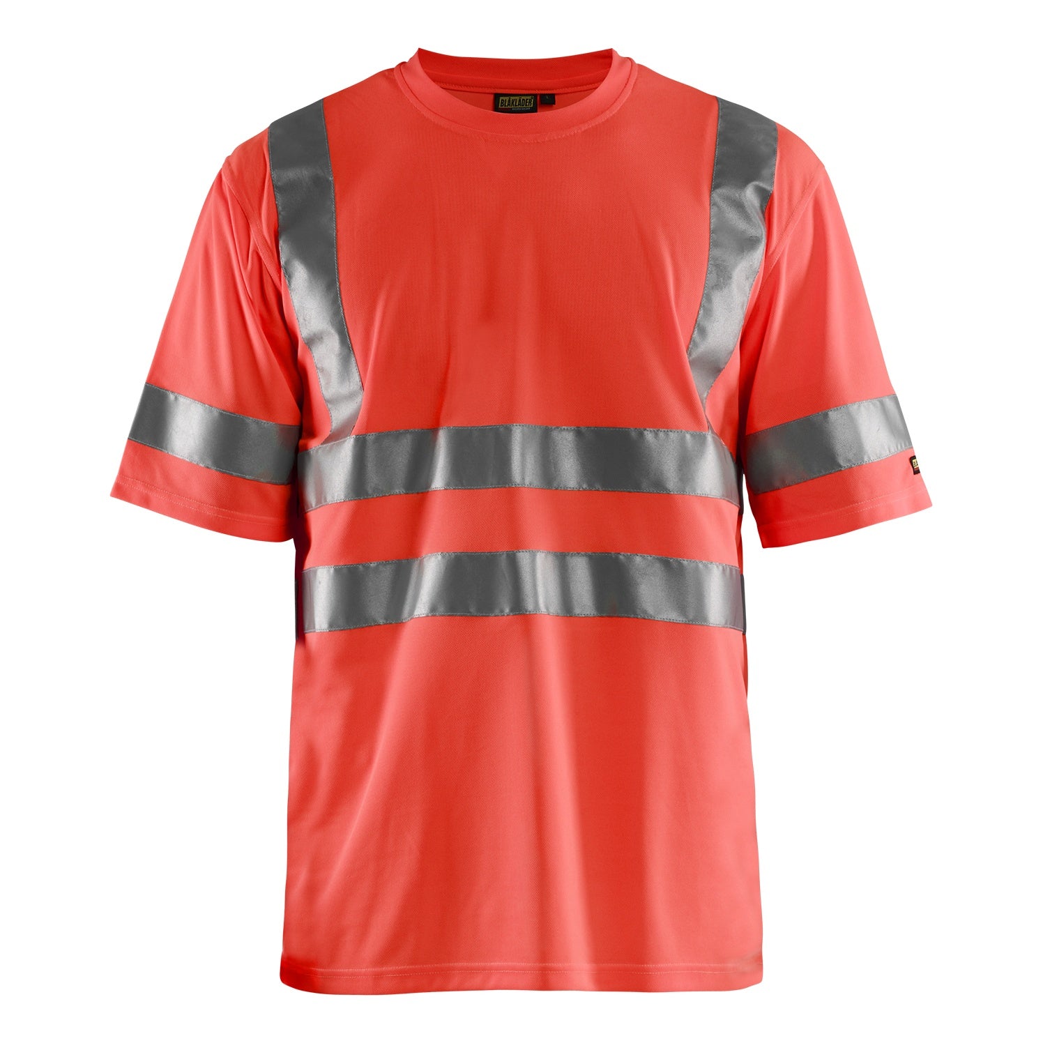 Blaklader BLAKLADER 34131009 Hi Vis T shirt Hi Vis Reflective Short Sleeve Work T-Shirt MEN - 100% Polyester - 341310095500