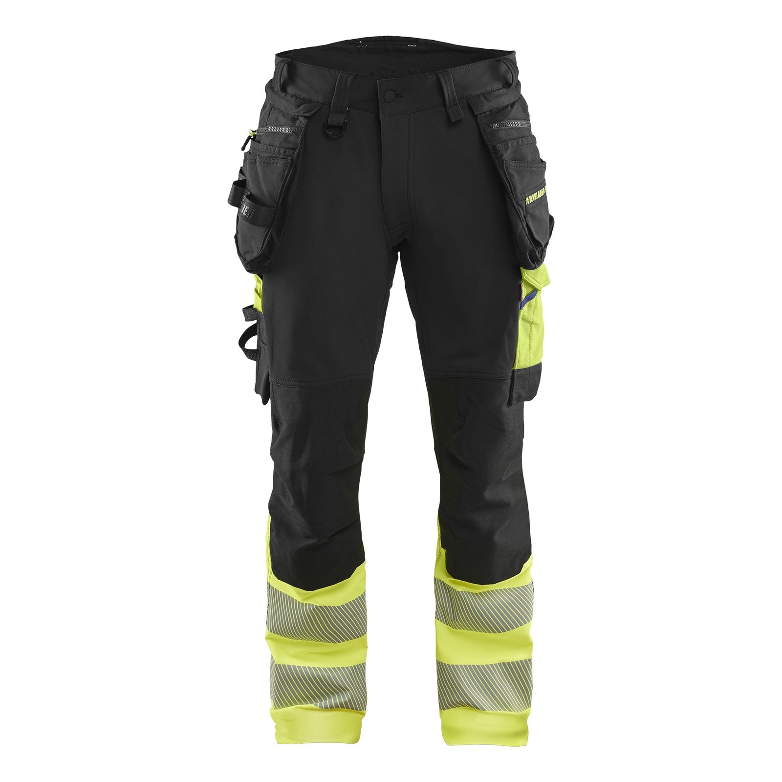 Blaklader BLAKLADER 11251648 Hi Vis Trousers 4 Way Stretch Hi Vis Reflective Work Trousers Men - Double Weave - 112516489933