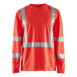 Blaklader BLAKLADER 33831011 Hi Vis UV long sleeved T shirt Hi Vis Reflective Long Sleeve Work T-Shirt MEN - 100% Polyester - 338310115500