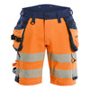 Blaklader BLAKLADER 11201648 Hi Vis shorts 4 way stretch Hi Vis Reflective Work Shorts Men - double weave - 112016485389