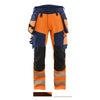 Blaklader BLAKLADER 11221648 Hi Vis trousers 4 way stretch Hi Vis Reflective Work Trousers Men - double weave - 112216485389