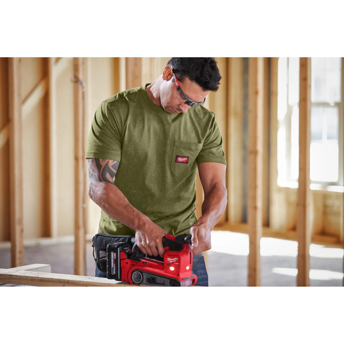 Milwaukee Short-Sleeve Work T-Shirt WT SS - Green