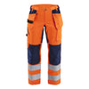 Blaklader BLAKLADER 71631811 | Women's Hi Vis trousers with stretch Hi Vis Reflective Work Trousers Women - Class 2 Certified - 716318115389