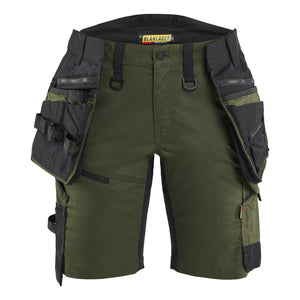 Blaklader BLAKLADER 71751149 STRIKER Women's Craftsman Shorts with Stretch Work Shorts Women - Cordura Denim - 717511494298