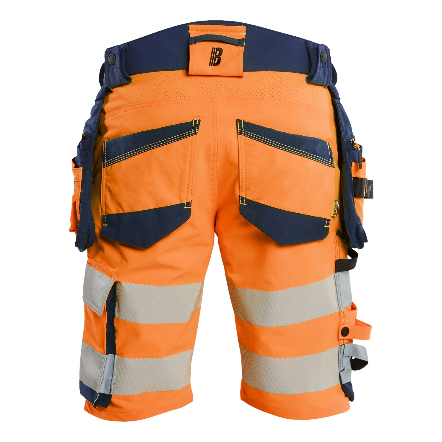Blaklader BLAKLADER 11201648 Hi Vis shorts 4 way stretch Hi Vis Reflective Work Shorts Men - double weave - 112016485389_2