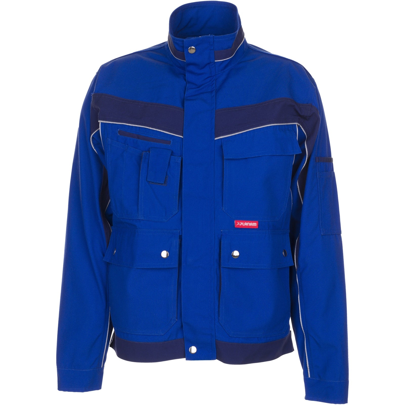 Planam Plaline Waisted Jacket royal blue/navy - Model view 1
