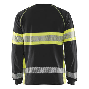Blaklader BLAKLADER 35101030 Hi Vis Long Sleeved T Shirt Hi Vis Reflective Long Sleeve Work T-Shirt MEN - 100% Cotton - 351010309933_2