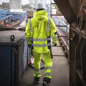ELKA Rainwear - Visible Xtreme Recycled Softshell jacket - Fluorescent Yellow/Black