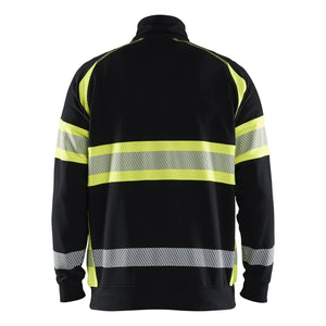 Blaklader BLAKLADER 35531158 Hi Vis Sweater Hi Vis Reflective Half-zip Work Sweatshirt MEN - 100% Cotton - 355311589933_2