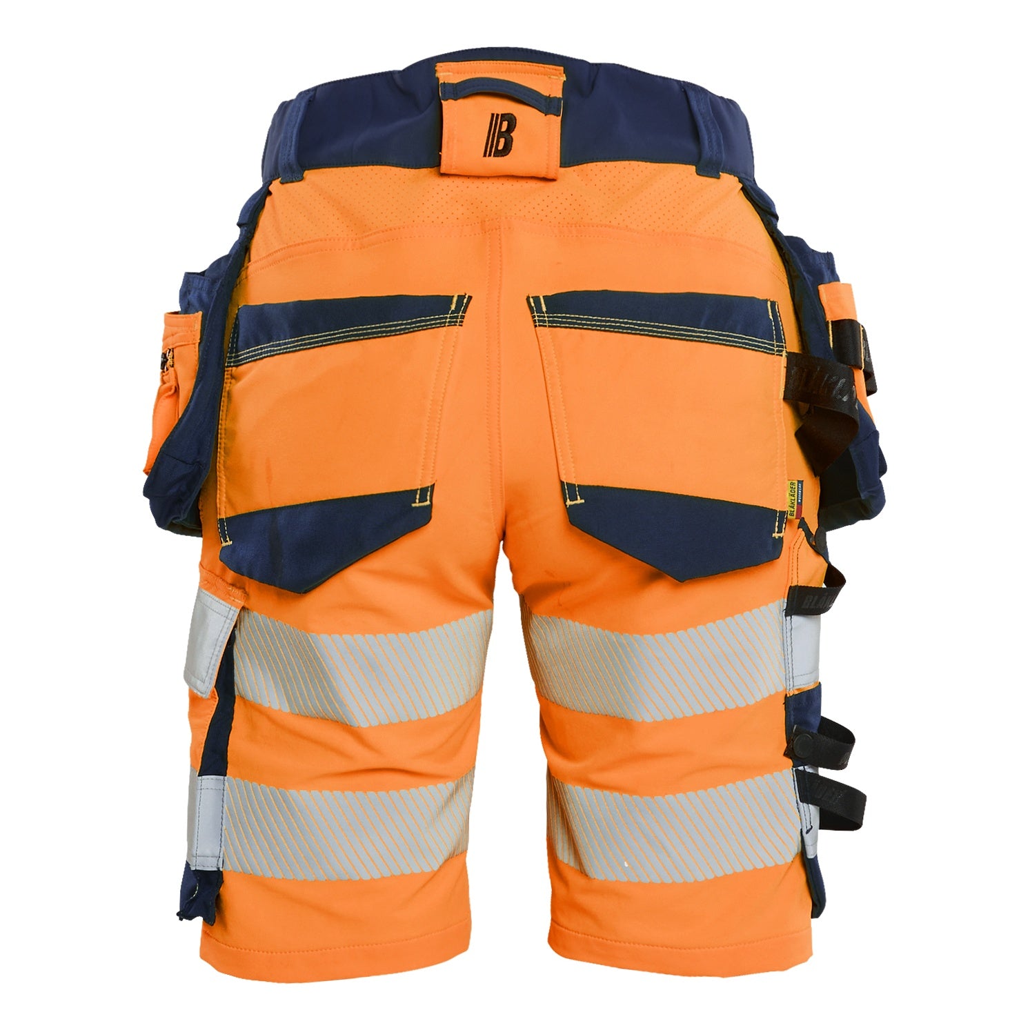 Blaklader BLAKLADER 70201648 | Women's Hi Vis shorts 4 way stretch Hi Vis Reflective Work Shorts Women - Double Weave - 702016485389_2