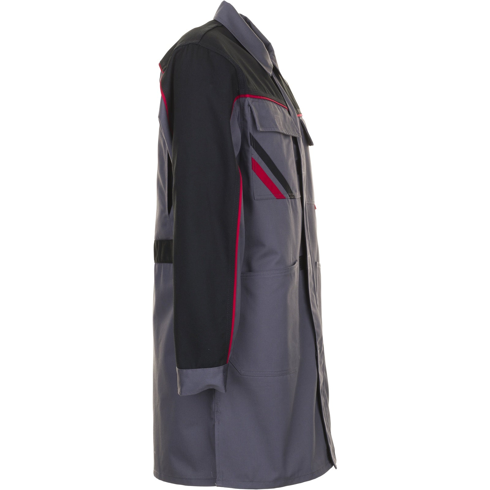 Planam Highline Men´s Coat slate/black/red - Model view 3